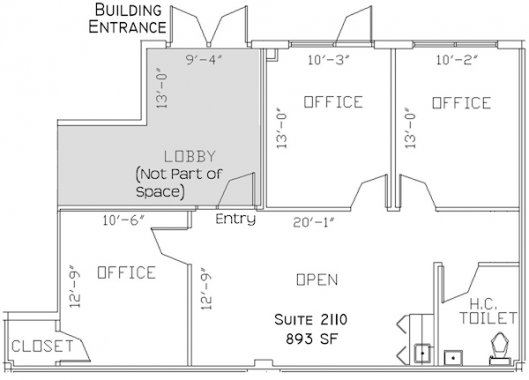 The Preserve, Suite 2110 Floorplan
