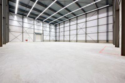 Interior of an empty warehouse